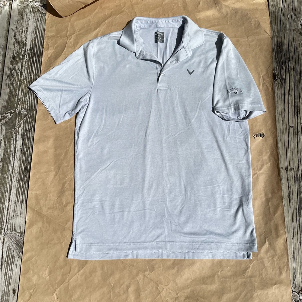 Men’s Callaway Opti-Dri Golf Polo Sz M, loose fit.